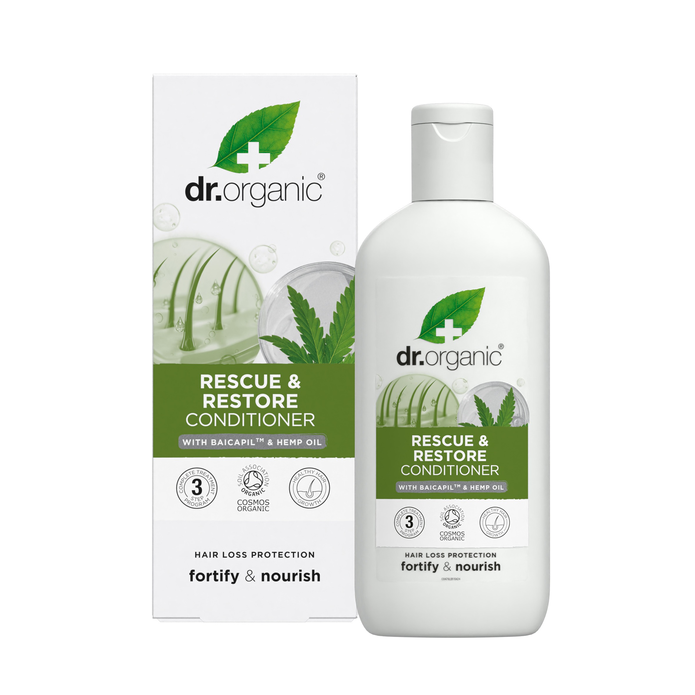 Hajnövekedést serkentő kondicionáló Baicapil™ formulával és bio kendermagolajjal 265ml