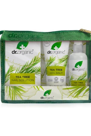 Dr. Organic 3-lépéses lábápolási csomag bio teafaolajjal